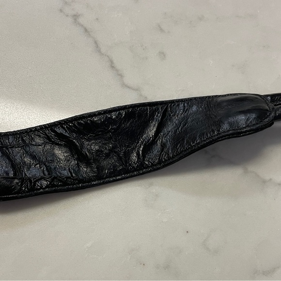 Vintage Eel Skin Black Purse - Picture 5 of 9